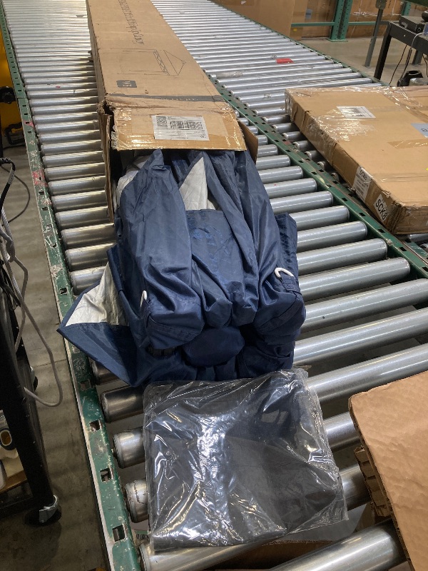Photo 1 of EAGLE PEAK Pop Up Canopy Tent with Wheeled Carry Bag, 8 Stakes, 4 Ropes, 4 Weight Bags, Easy Set Up Tent Canopy, 12x12 ft, 144sqft of Shade, Blue
