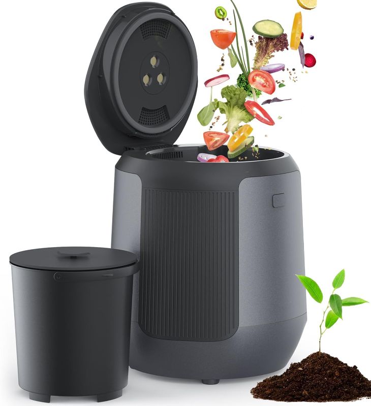 Photo 1 of Electric Kitchen Composter, 4.2L Smart Countertop Food Recycler with Charcoal System, Indoor Compost Bin for Home Waste, Quiet & Easy to Use, Eco-Friendly Waste Solution
