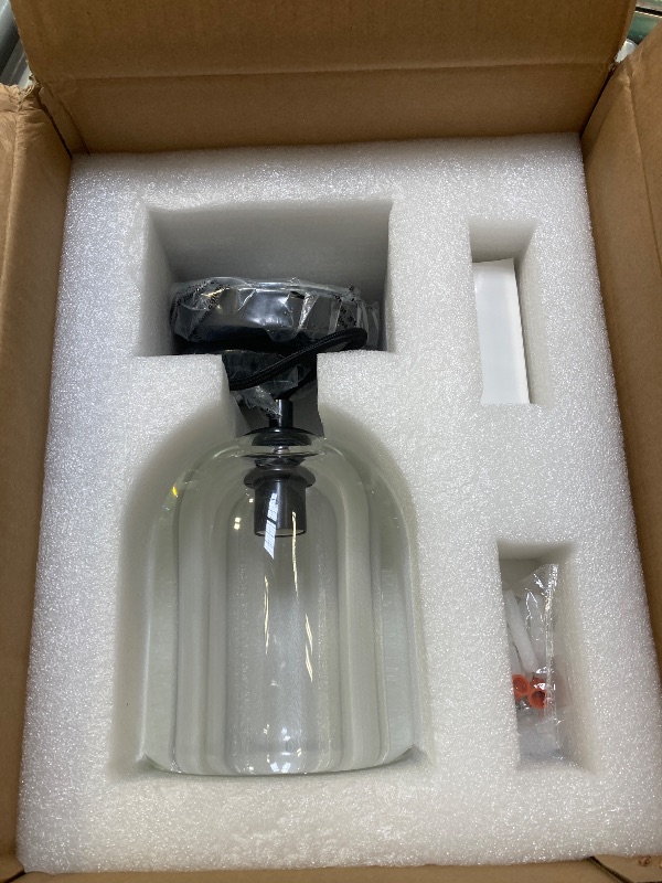 Photo 1 of Crystal Pendant Light for Kitchen Island Modern Pendant Light Fixtures Black Pendant Lighting,Indoor Pendant Lights Height-Adjustable,E12 Bulb Included
