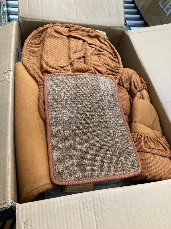 Photo 1 of FUKUMARU Cat Tree, 4 in 1 Large Modern Cats Tower with Jute Scratching Post and Hammock, Wood Cat Condo with Silvervine Balls, Brown Cat Climber Stand
