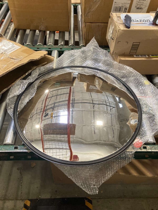 Photo 1 of 24" Unbreakable Convex Traffic Mirror – Vision up to 35FT, Lightweight PC, Ideal for Driveways, Garages, Warehouses, and more Indoor/Outdoor Use
