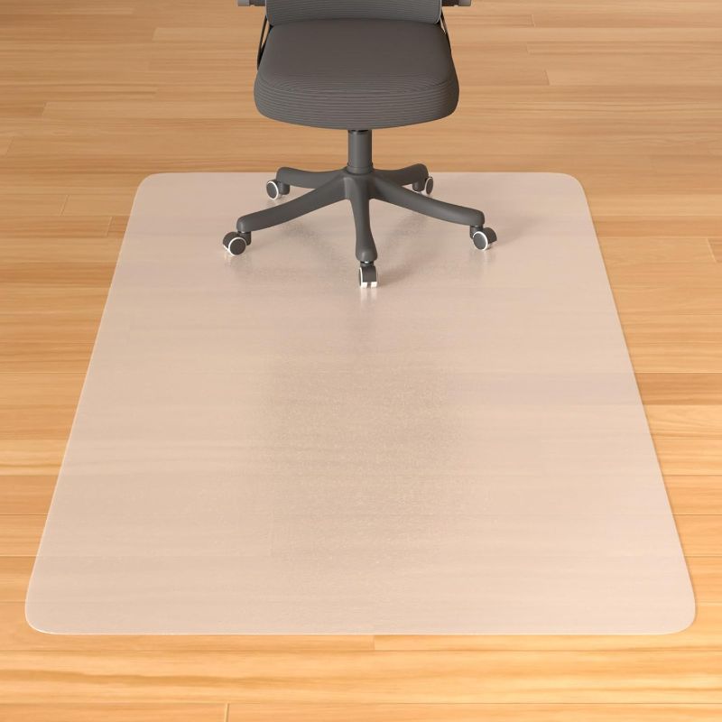 Photo 1 of POE Office Chair Mat for Rolling Chairs, 36 x 48 in, Non-Slip Floor Protector for Hardwood & Tile, Easy Glide Desk Chair Mat for Home Office
