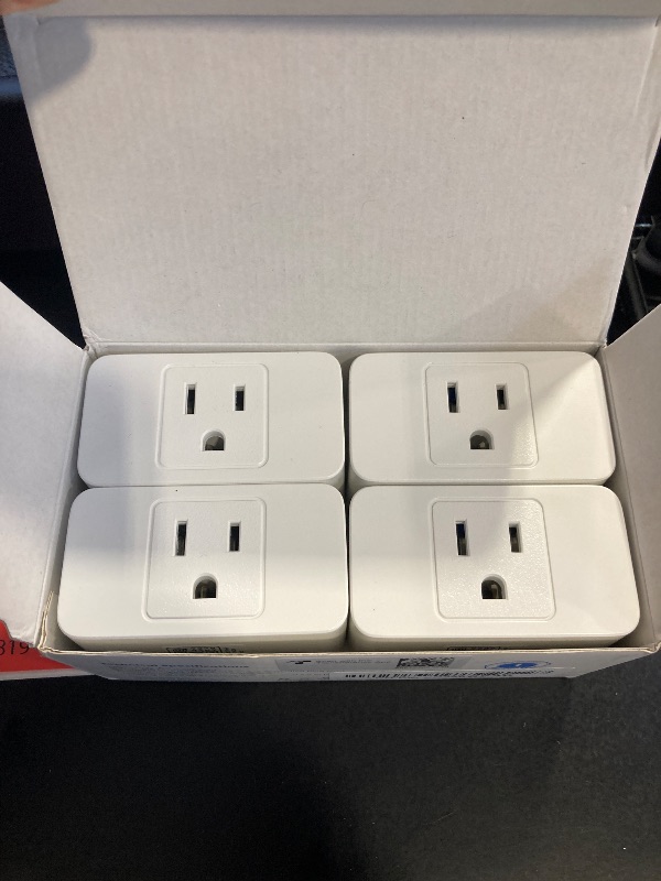 Photo 1 of meross Smart Plug Mini, 15A & Reliable Wi-Fi, Support Apple HomeKit, Siri, Alexa, Echo, Google Assistant and Nest Hub, App Control, Timer, No Hub Needed, 2.4G WiFi Only, 4 Pack