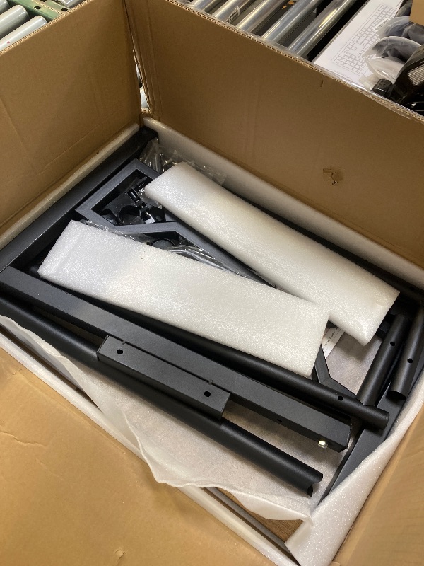 Photo 1 of Small Standing Desk with Wheels, Portable Treadmill Desk, Rolling Desk Adjustable Height for Laptop, Mobile Standing Table for Walking Pad, Bedside Table
