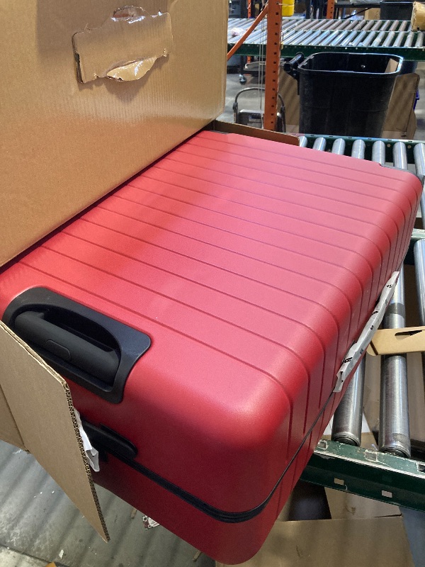 Photo 1 of Away Large Checked Luggage, 29 Inch Hardside Suitcase with Spinner Wheels, Lightweight & Durable, TSA Lock, Tango Red
