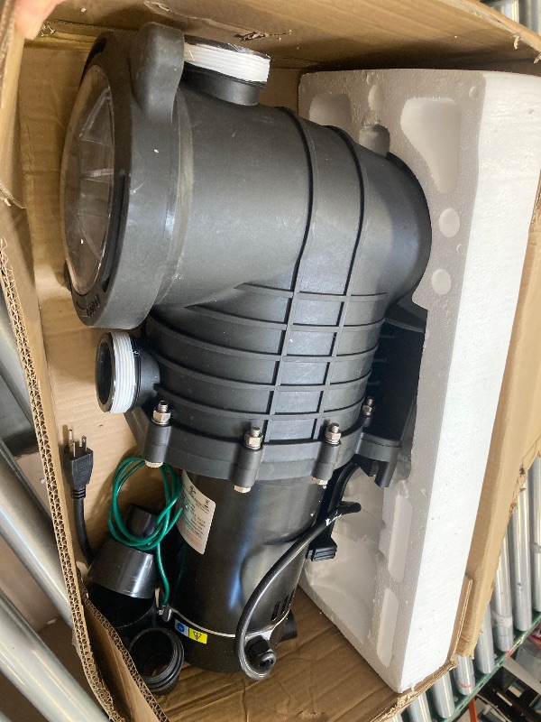Photo 1 of Swimming Pool Pump 2.0 HP 6498GPH, High-Self Primming Energy Saving voltage 120V Pumps, for Above Ground Pools, with Strainer Basket (2.0HP HBP1500)

