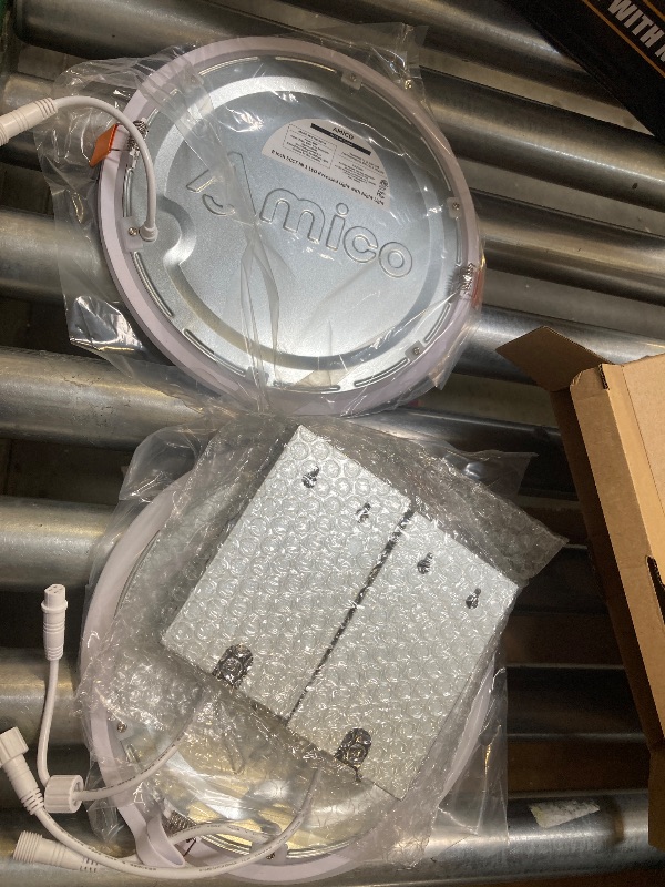 Photo 1 of 2pcs Amico LED Recessed Ceiling Light 8 Inch 18W=120W 2700K/3000K/3500K/4000K/5000K Selectable Ultra-Thin Canless Wafer Downlight
