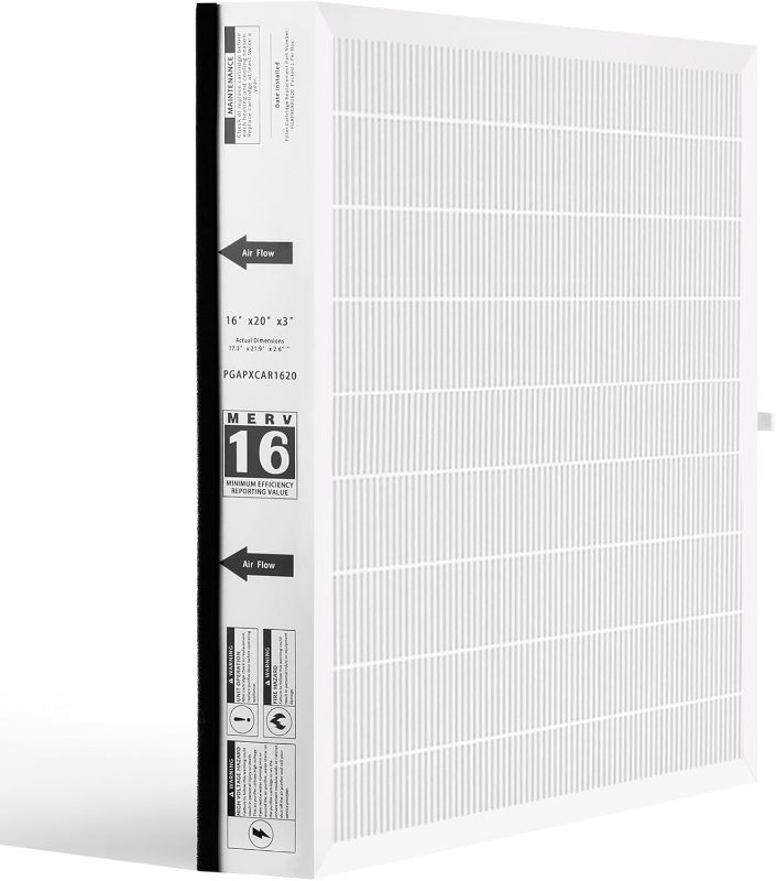 Photo 1 of PGAPXCAR1620 Merv16 Replacement Filter Compatible With Bryant/Carrier Purifier PGAPXCAR1620 APGAPXCAR1620 carrier DGAPAXX1620-16 x 20 x 3in (1 PCS)
