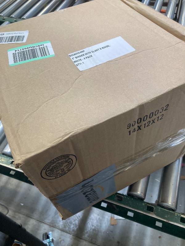 Photo 1 of 3 Ring Binder, Professional D Ring 5 Inch, Presentation Folder for Standard Pages 8.5 x 11 with Pockets, Crystal Clear View White (4 Pack)