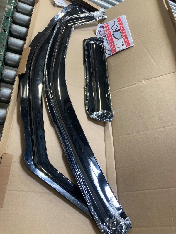 Photo 1 of Voron Glass in-Channel Extra Durable Rain Guards for Trucks Nissan Frontier 2005-2021 Crew Cab, Window Deflectors, Vent Window Visors, 4 Pieces-220108