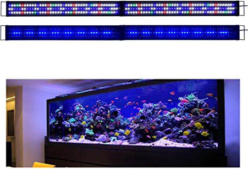 Photo 1 of KZKR LED Full Spectrum Aquarium Light Fish Tank Light Hood Lamp
