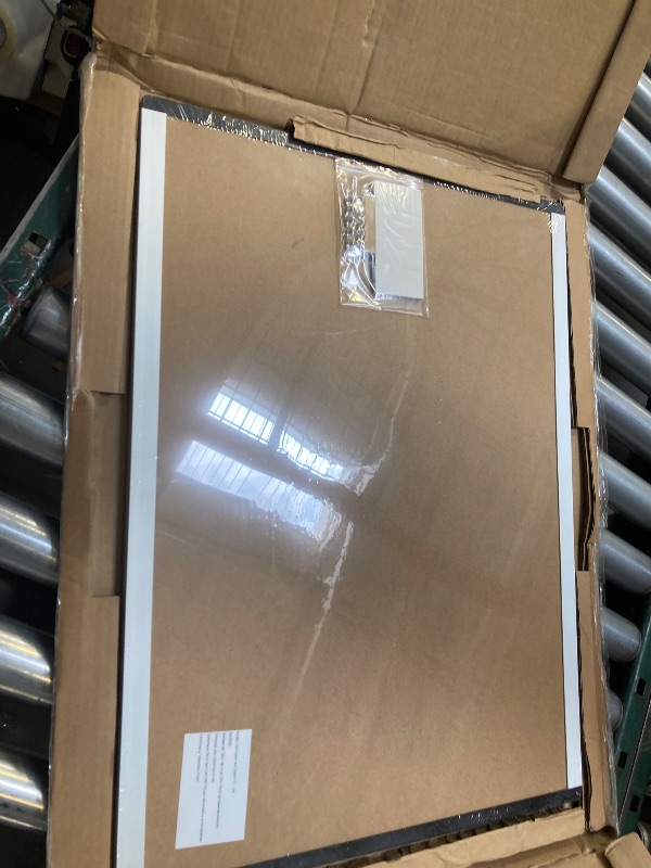 Photo 1 of Amazon Basics Cork BulletinBoard, 23" x 17", Pin Board for Office & Home with Aluminum/Plastic Frame, 1 Pack