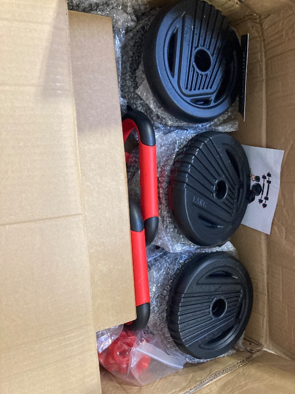 Photo 1 of UNNMIIY Adjustable Dumbbells, 10/20/30/45/70/90lbs Free Weight Set with Connector, 4 in1 Dumbbells Set Used as Barbell, Kettlebells, Push up Stand, Fitness Exercises for Home Gym Suitable Men/Women