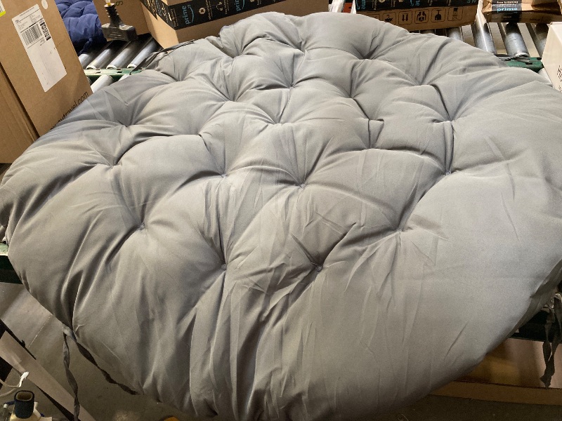 Photo 1 of Hanging Egg Chair Cushion Replacement Thicken Padded Seat Cushion Multipurpose Patio Chair Pad for Living Room, Light Blue
