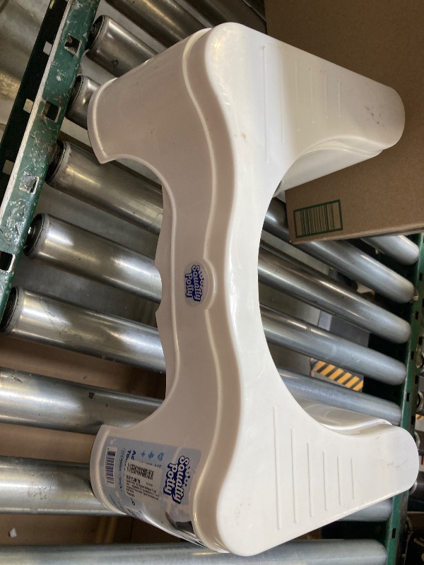 Photo 1 of Squatty Potty The Original Bathroom Toilet Stool - Adjustable 2.0, Convertible to 7" or 9" Height with Removable Topper for Adults and Kids White