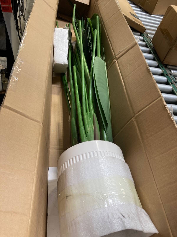 Photo 1 of Bird of Paradise Plant Artificial 6ft,Faux Plants Indoor Tall with 12 Trunks - The Perfect Indoor Silk Floor Plant for Home Decor in Living Room, Office, and Bedroom (6FT Bird of Paradise)

