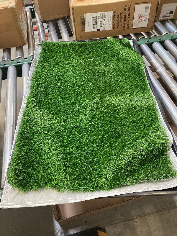 Photo 1 of Artificial Grass, Professional Dog Grass Mat, Potty Training Rug and Replacement Turf Outdoor Rug Patio Lawn Decoration, Easy to Clean with Drainage Holes
