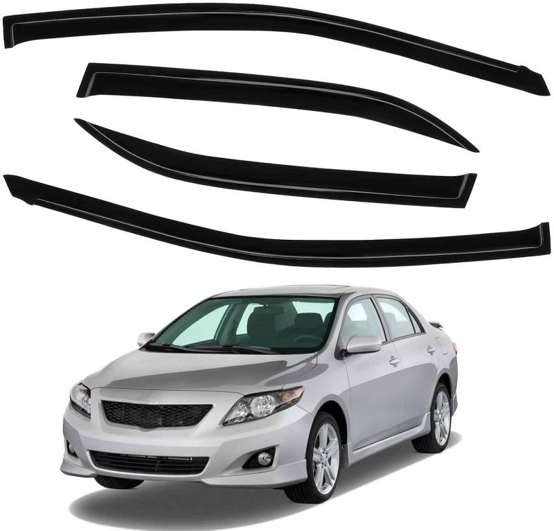 Photo 1 of Side Window Deflectors Rain Guards Vent Window Visors for Toyota Corolla 2009-2013 Front Rear