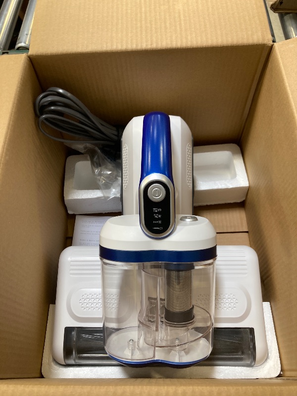 Photo 1 of Mattress Vacuum Cleaner, 16Kpa Bed Vacuum Cleaner with 253.7nm UV-C Light, 30000 RPM/Min Dual Brushroll Rotation & Ultrasonic Tech, 10'' Dual Widened Suction Port, 500W Corded
