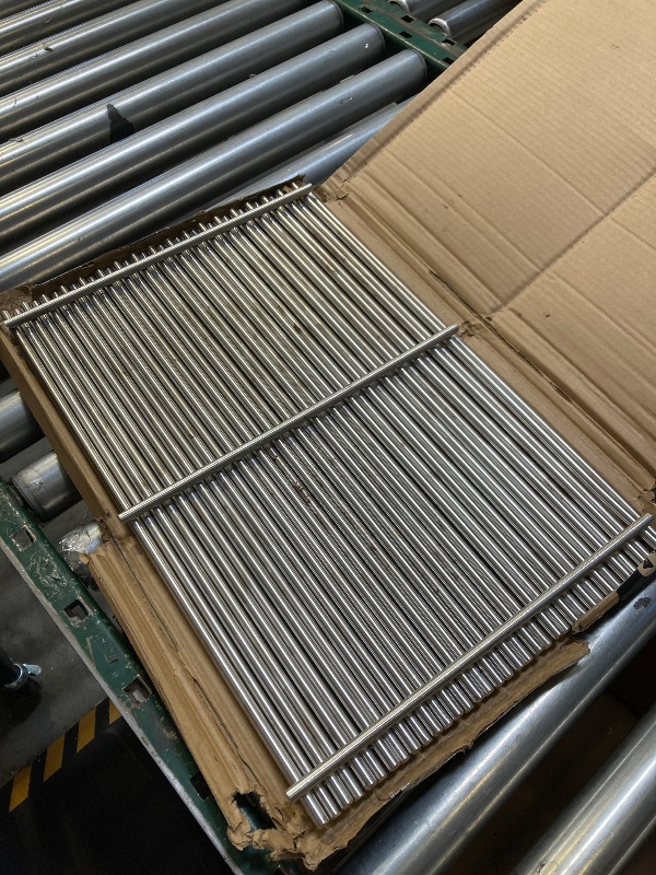 Photo 1 of 18.75" Stainless Steel Cooking Grate for Weber Genesis II 300 and Genesis II LX 300 Series Gas Grills, Genesis ll LX E/S-340, Genesis ll S-310, Genesis ll 310/335, Replacement Parts for Weber 66095
