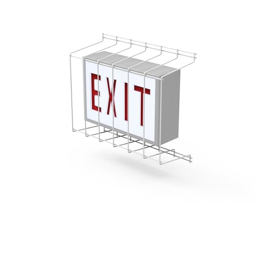 Photo 1 of GARDTEC, SC900-W3, Mount Exit Sign Damage Stopper Cage, Protective Polyester Cover Coated Steel Wire Guard

