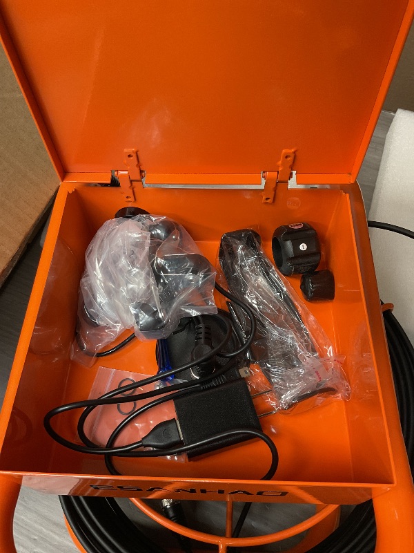 Photo 1 of SEE NOTES PICTURES……Sewer Camera 100FT/30M Borescopes Plumbing Snake Pipe Inspection Camera DVR & Audio Recorder 22mm with 5600Mah Battery 4.3" IPS Screen 12 LEDs HD 1000TVL 32GB Card
