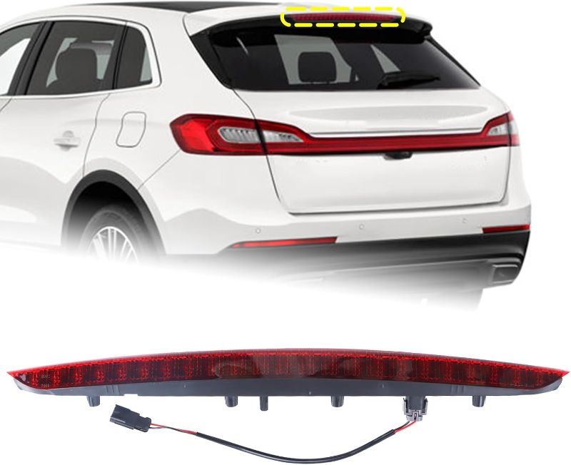 Photo 1 of 3rd Brake Lamp Compatible for 2016 2017 2018 Lincoln MKX LED Stop Light High Mount Third Brake Light With Bulbs and Harness FA1Z-13A613-AB FA1Z13A613AB

