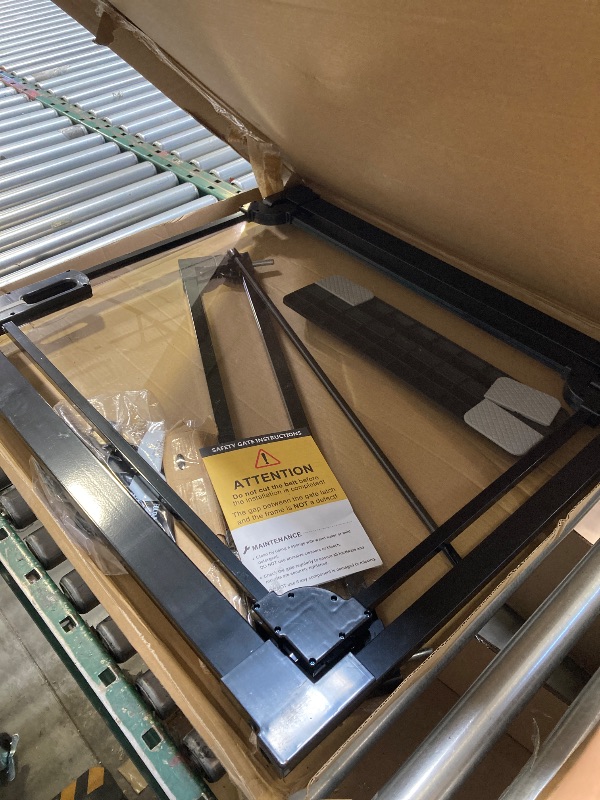 Photo 1 of Clear Acrylic Baby Gate 29.5-37.8" Wide Pressure Mount Clear Dog Gate Indoor - No Drill Auto Close, Walk Through for Doorways & Stairs & Hallway & Kitchen
