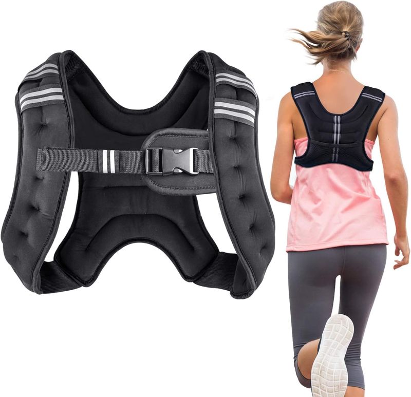 Photo 1 of Prodigen Weighted Vest Weight Vest for Men Women Kids Weights Included, Body Weight Vests Adjustable for Running, Training Workout, Jogging, Walking, 20lbs
