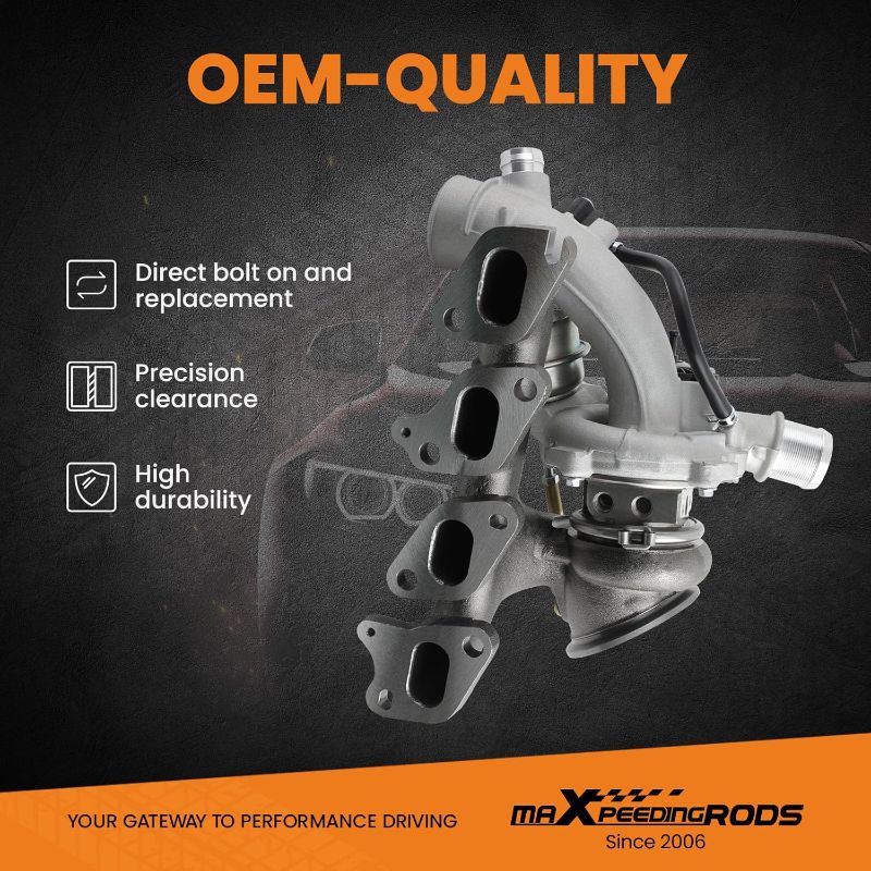 Photo 1 of maXpeedingrods 667-203 Turbo Turbocharger for Chevrolet Chevy Cruze 2011-2016 Sonic 2012-2020 Trax 2013-2021, for Buick Encore 2013-2021, 1.4L Engine, 55565353, Basic VL Series
