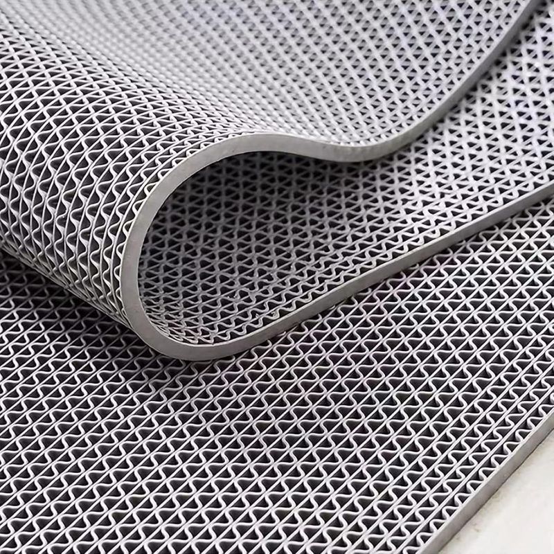 Photo 1 of WochiTV Non Slip Drainage Mats PVC Pool Floor Mat 0.23'' Thick Outdoor Indoor Parking Space Mat for Bathroom Garage Basement Backyard Commercial Kitchen 3x3.3Ft, Grey
