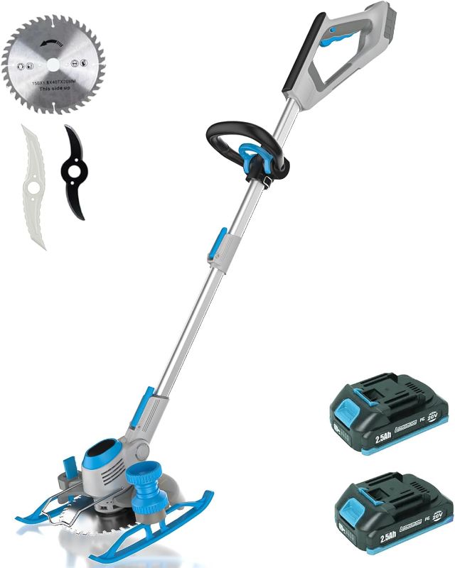 Photo 1 of Wacker Cordless, 20V MAX* Battery Powered, Runing Time 90mins, Weight only 5.2 lbs, Bladed Edger/Mower/Trimmer in 1 (with Two 2.5Ah Batteries)