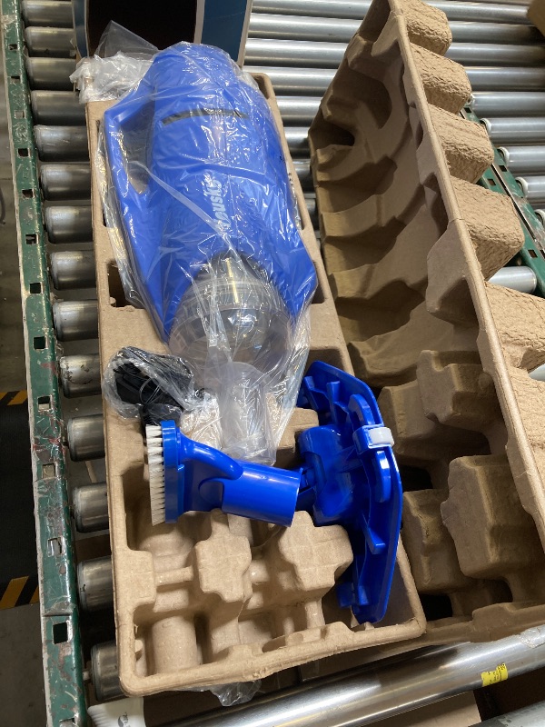 Photo 1 of 2025 Upgraded Handheld Pool Vacuum Cleaner for Above Ground & Inground Pools - Cordless Pool Cleaner w/18.5GPM Suction, Telescoping Pole(20-69in), 2 Brush Heads - Ideal for Spas & Hot Tubs