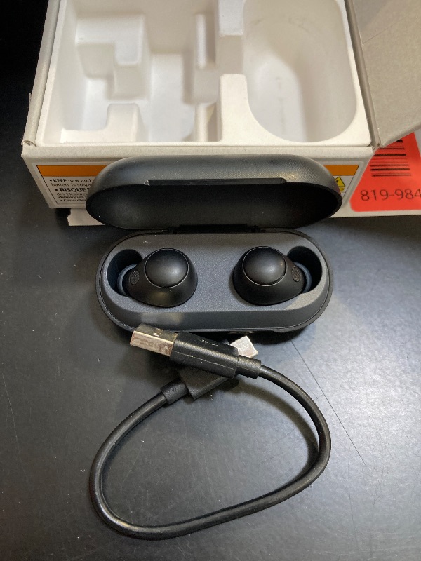 Photo 1 of Sony WF-C700N Truly Wireless Noise Canceling in-Ear Bluetooth Earbud Headphones with Mic and IPX4 Water Resistance, Black