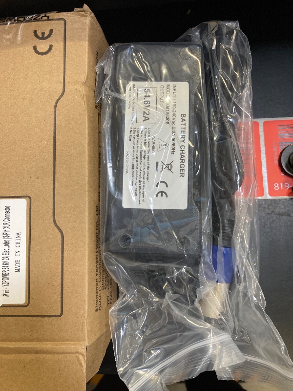 Photo 1 of YZPOWER 54.6V 2A Electric Bike Charger, 48V Lithium Battery Charger with Turbo Cooling Fan & Overheat Protection | Fast Charging Power Adapter for E-Bike/Scooter | 3-Pin XLR Connector