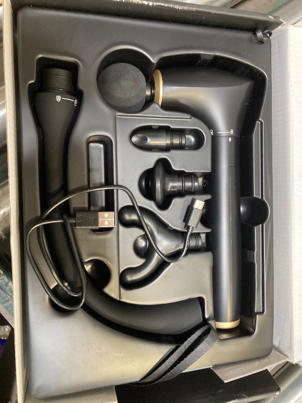 Photo 1 of 2-in-1 Detachable Percussion Massage Gun with Extension Handle, Back Massager for Pain Relief Deep Tissue Muscle Massager for Arm Shoulder Lower Back Thigh Waist, Gifts for Women, FSA-HSA Eligible