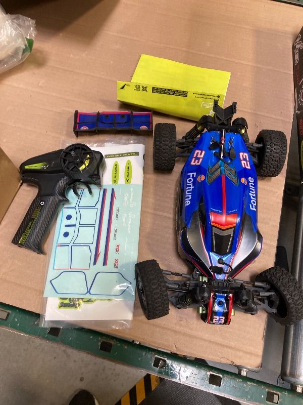 Photo 1 of VIRCAS 1/12 Brushelss RC Cars for Adult Top Speed 50+ MPH RC Buggy All Terrain RC Truck 4W Off-Road Monster Trucks Waterproof Remote Control Car with 3S Battery (Blue)