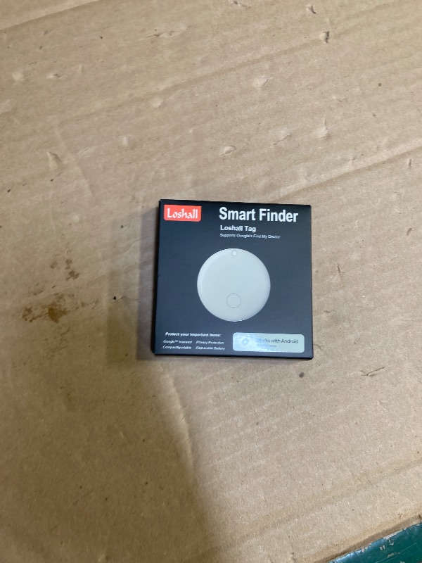 Photo 1 of eirix Smart Air Tag Tracker for Android, Google Android Tag Tracker Work with Google Find My Device (Find Hub), Key Finder/Luggage Tracker/Item Locator, 1 Pack Black+1Pack White