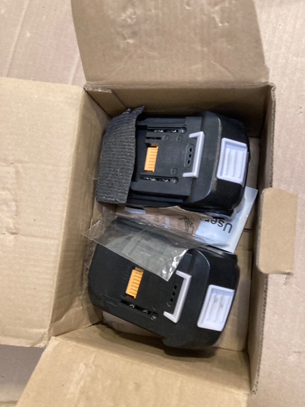 Photo 1 of 18V 6.0Ah Battery Replacement for 18V Battery BL1860, BL1850B, BL1840B, BL1830B, BL1820 Batteries, Compatible with 18V Lithium-Ion Tools and Chargers (2-Pack)