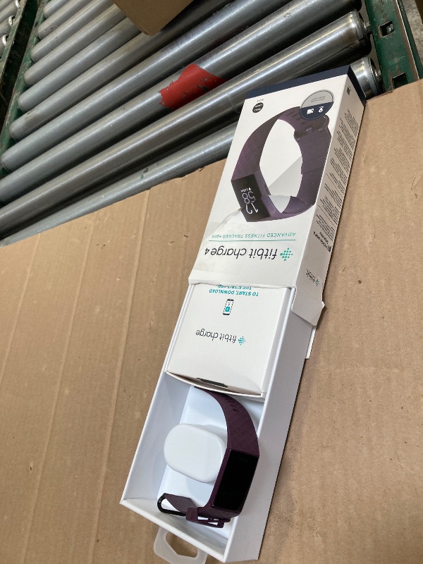 Photo 1 of Fitbit Charge 4 Fitness and Activity Tracker with Built-in GPS, Heart Rate, Sleep & Swim Tracking, Rosewood/Rosewood, One Size (S &L Bands Included)
