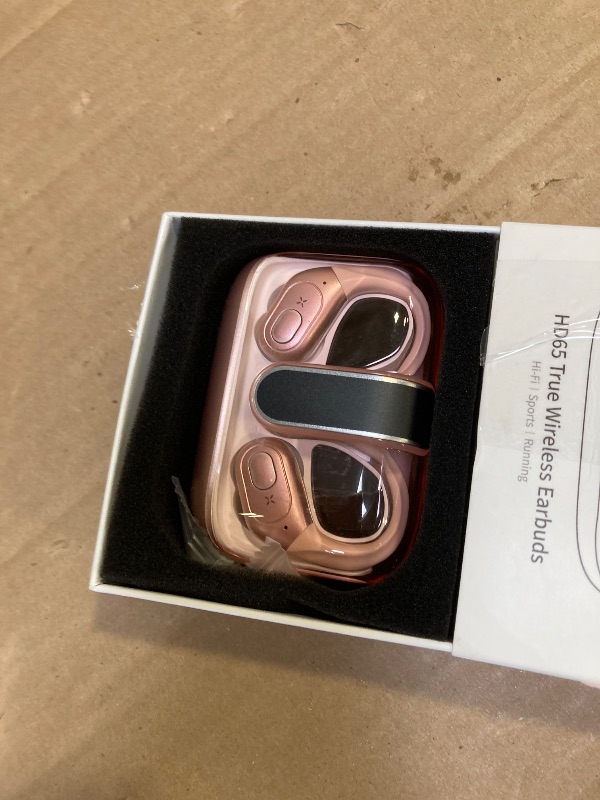 Photo 1 of AI Translation Earbuds Real Time, 164 Language Translator Earbud 3-in-1 Bluetooth 5.4 Translator Earbuds with 6 Translation Modes, 75H Translators Headphones with APP for Travel Business, Rose Gold