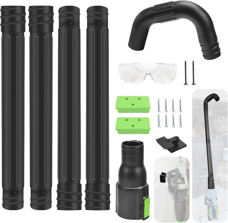 Photo 1 of Gutter Cleaning Attachment Replaces AGC1000 Cleaning Kit & Mounting Bracket Kit for EGO 530CFM 580CFM 575CFM 650CFM 615CFM LBX6000, W/Battery Holders - Easily Clear Leaves And Debris From Gutters
