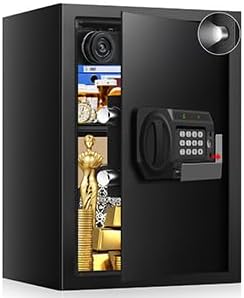 Photo 1 of 3.0 Cub Large Safes for Home Use Fire and Water Proof, Anti-Theft Digital Security Safe Box with Electronic Keypad and Key, Fire Proof Safe for Home Documents Firearm Medicine Money Valuables
