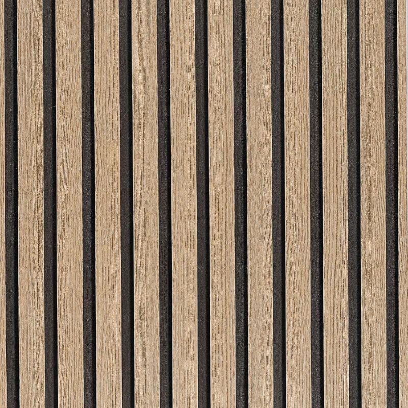 Photo 1 of Wood Slat Wallpaper Peel and Stick - 23.6'' x 120'' Self Adhesive Contact Paper for Walls Wood Panels for Wall, Wall Panel, Peel and Stick for Easy DIY Wall Decor (Brown)
