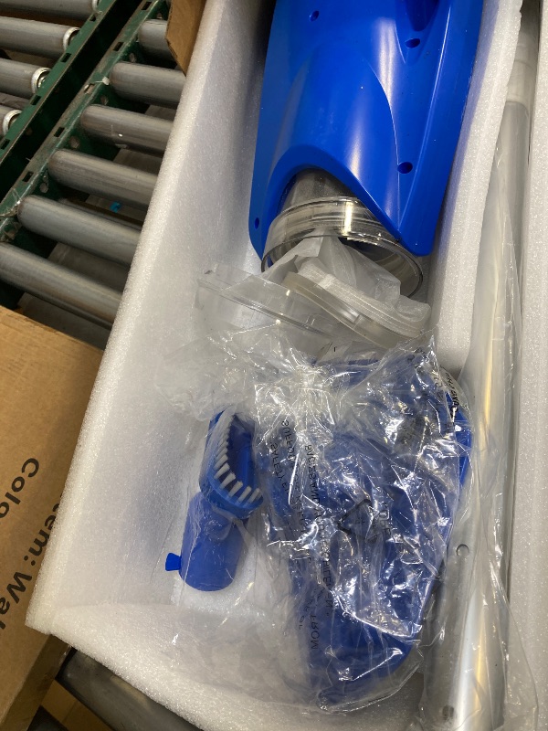 Photo 1 of 2025 Upgraded Handheld Pool Vacuum Cleaner for Above Ground & Inground Pools - Cordless Pool Cleaner w/18.5GPM Suction, Telescoping Pole(20-69in), 2 Brush Heads - Ideal for Spas & Hot Tubs
