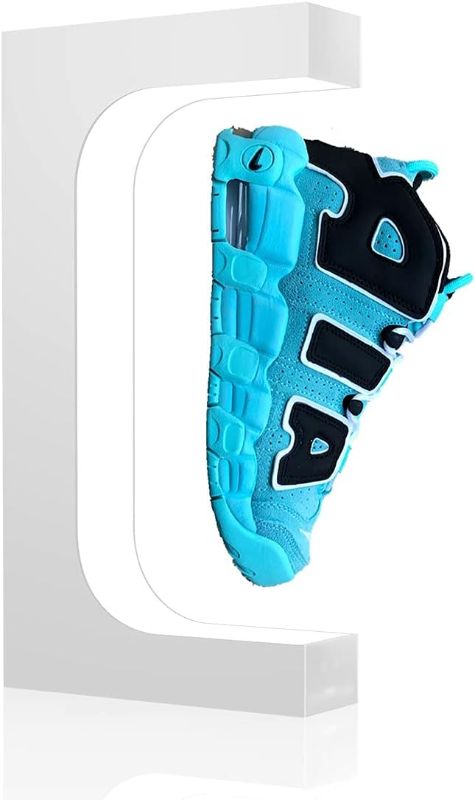 Photo 1 of UVEHAS Levitating Shoe Display Magnetic Levitation Sneaker Stand with LED Light, Rotating Floating Holder Rack for Shoes Collectors Advertising Exhibition Shoe Store Show Home Decoration, White
