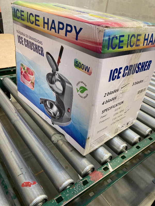 Photo 1 of Ice Shavers Ice Crusher Machine Electric Shaved Ice Machine 110v 300w Dual-blade 2000r/min 209lbs/per Hour Suitable for Family Gatherings,Birthday Parties