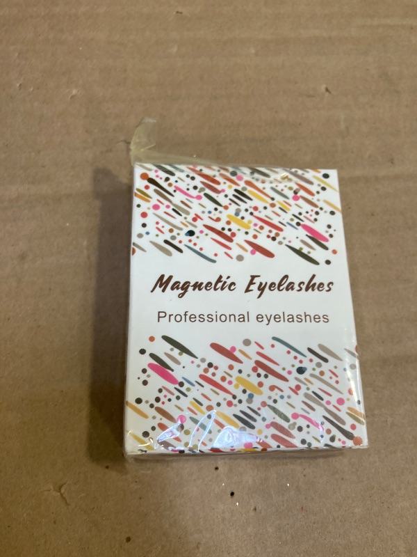Photo 1 of Magnetic Eyelashes Natural Look - 2 Pairs 5 Double Strength Magnets Reusable Magnetic Eyelashes with Applicator and Mirror, Easy to Wear&Remove Waterproof No Glue Needed Lashes(Manga Look)