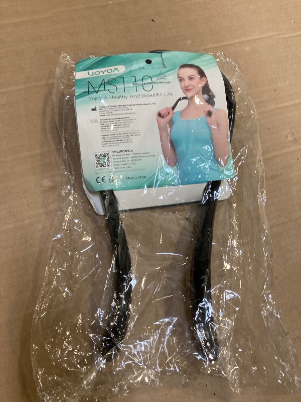 Photo 1 of VOYOR Neck Massager Shiatsu Deep Tissue Dual Trigger Point Shoulder Massager for Pain Relief, Ergonomic Handle Design, Lightweight & Portable MS110