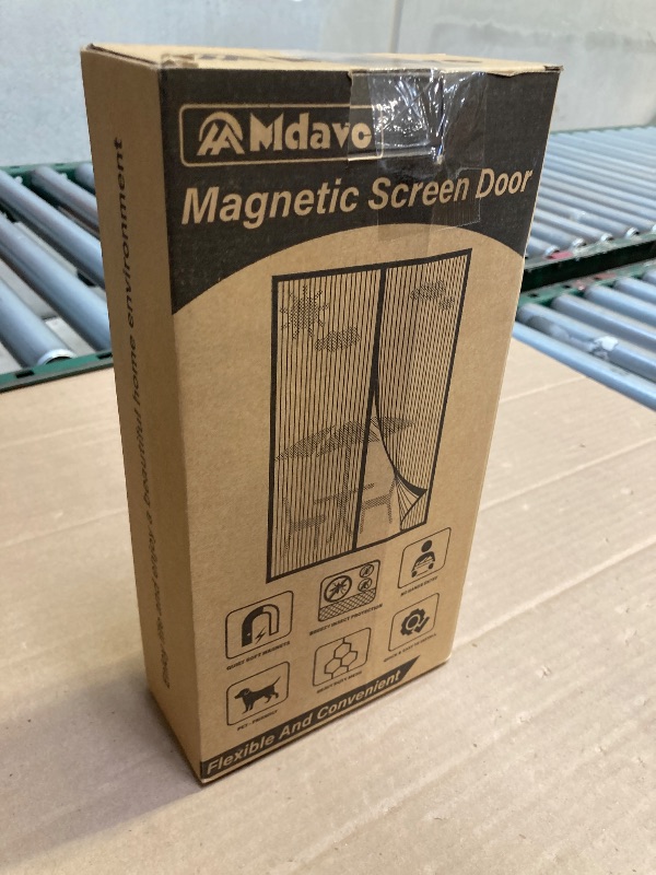 Photo 1 of Magnetic Screen Door?Screen Door Mesh?Keep Bugs Out, Heavy-Duty Mesh Curtain,Pet and Kid Friendly, Works with Front Doors, Sliding Doors?38x82 Inch White